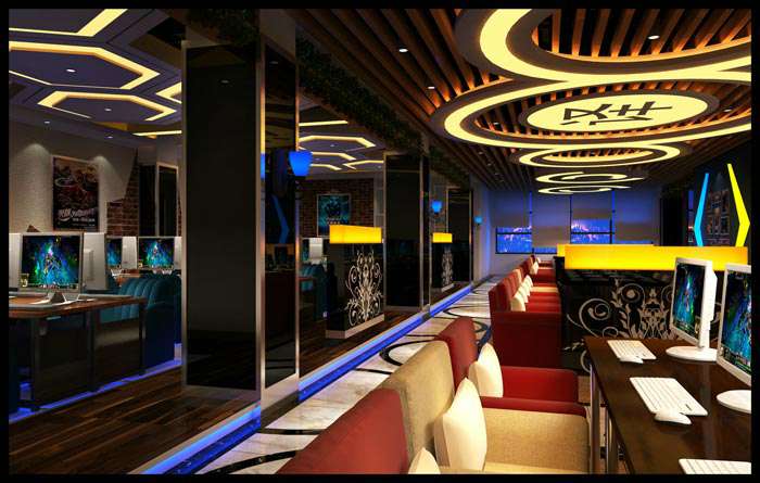 電競網(wǎng)咖裝修設(shè)計(jì)效果圖