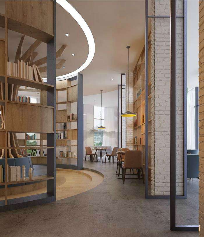 咖啡廳裝修設(shè)計方案效果圖