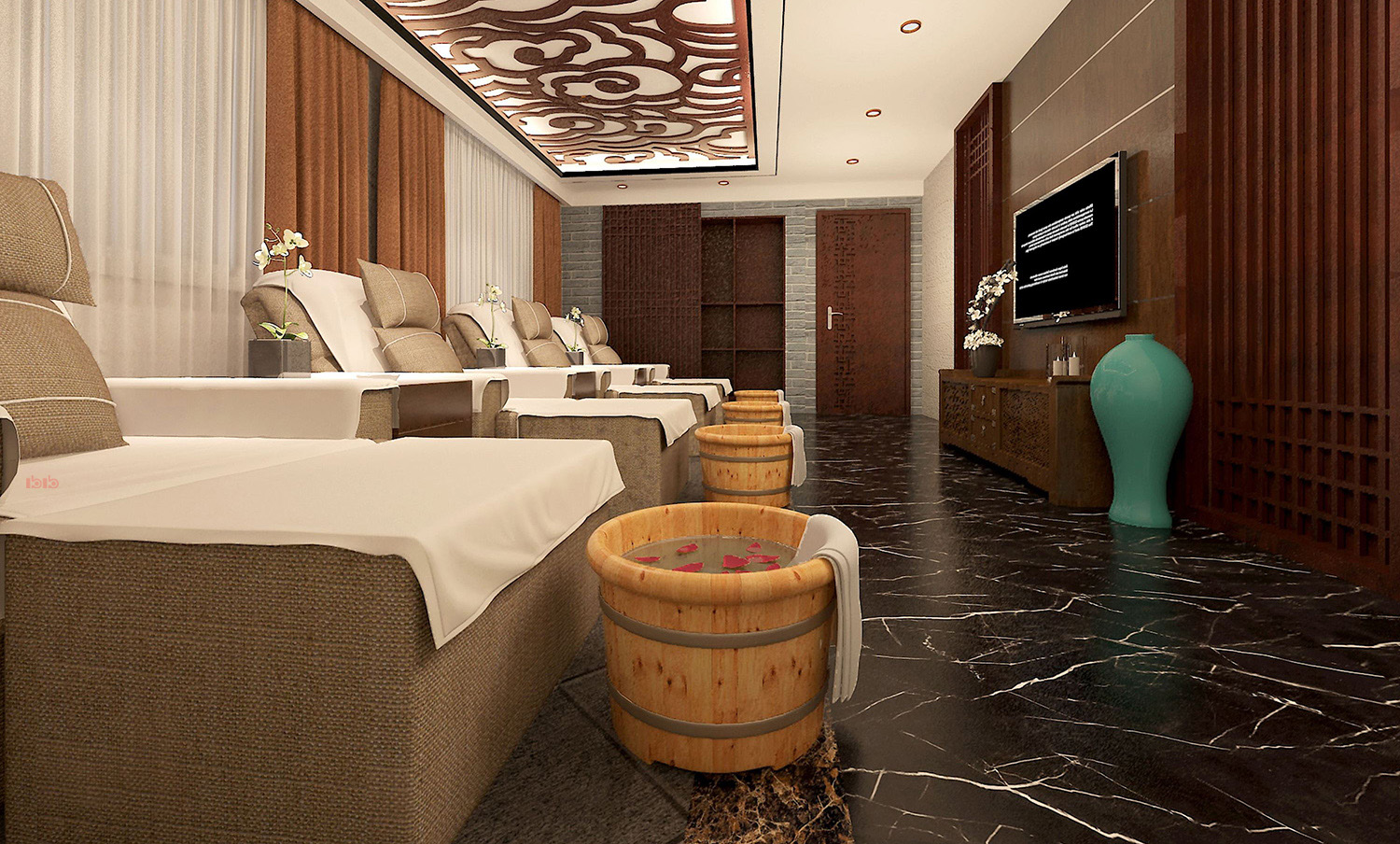 鄭州足浴會所裝修設計效果圖