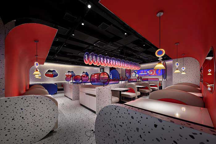 350平米滎陽(yáng)主題餐廳設(shè)計(jì)裝修效果圖