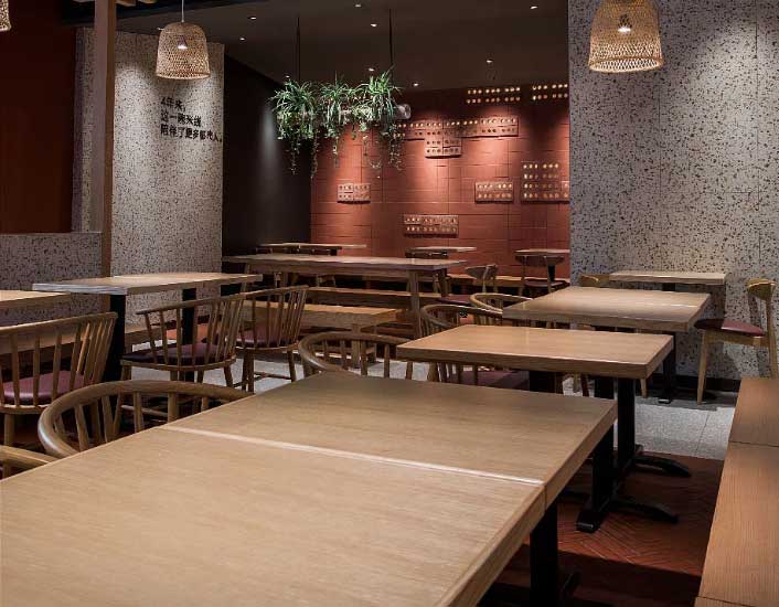 連鎖米線店裝修設(shè)計-鄭州米線店設(shè)計效果圖