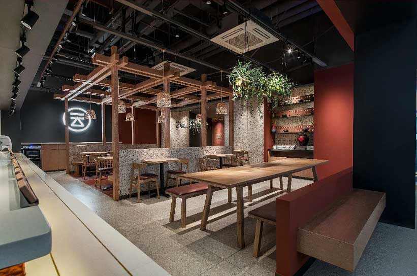 連鎖米線店裝修設(shè)計-鄭州米線店設(shè)計效果圖