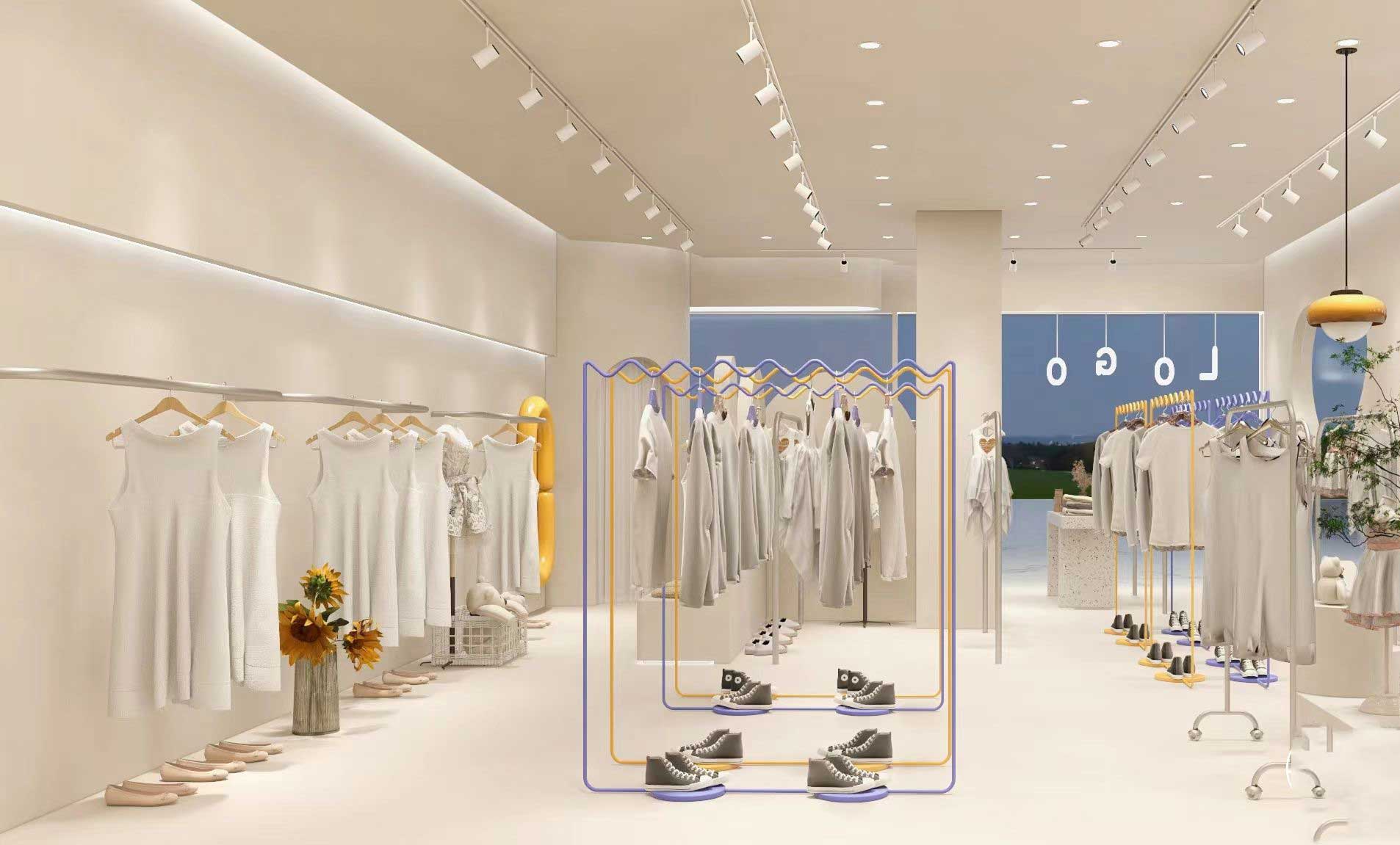 鄭州童裝店設(shè)計-童裝店鋪裝修設(shè)計效果圖