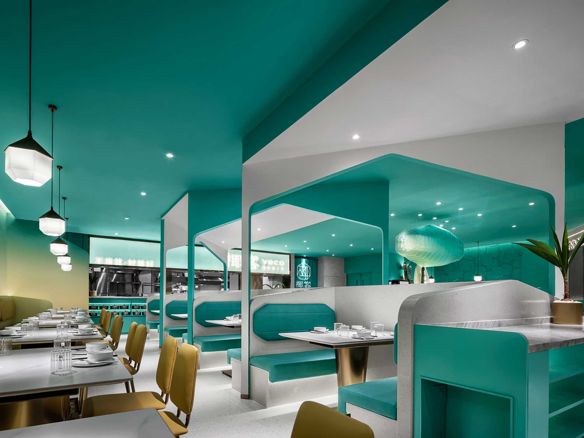 210平米特色餐廳設計裝修效果圖