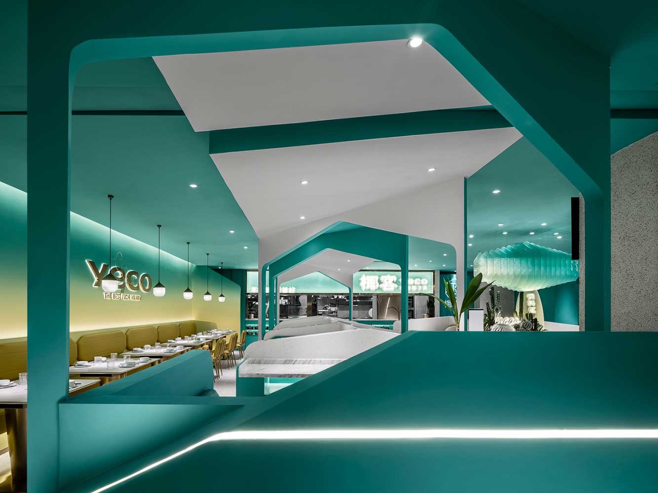 210平米特色餐廳設計裝修效果圖