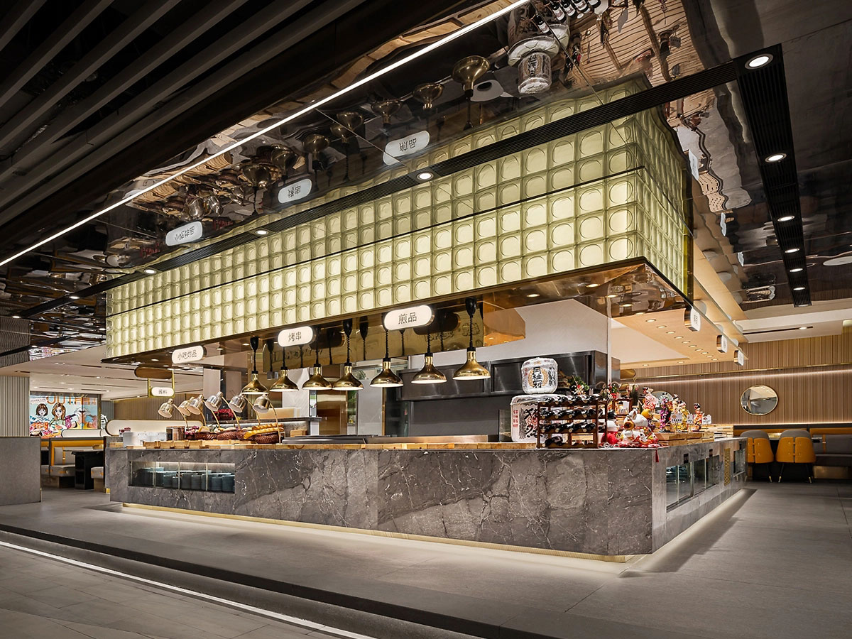 381平米鄭州自助餐廳設(shè)計裝修效果圖