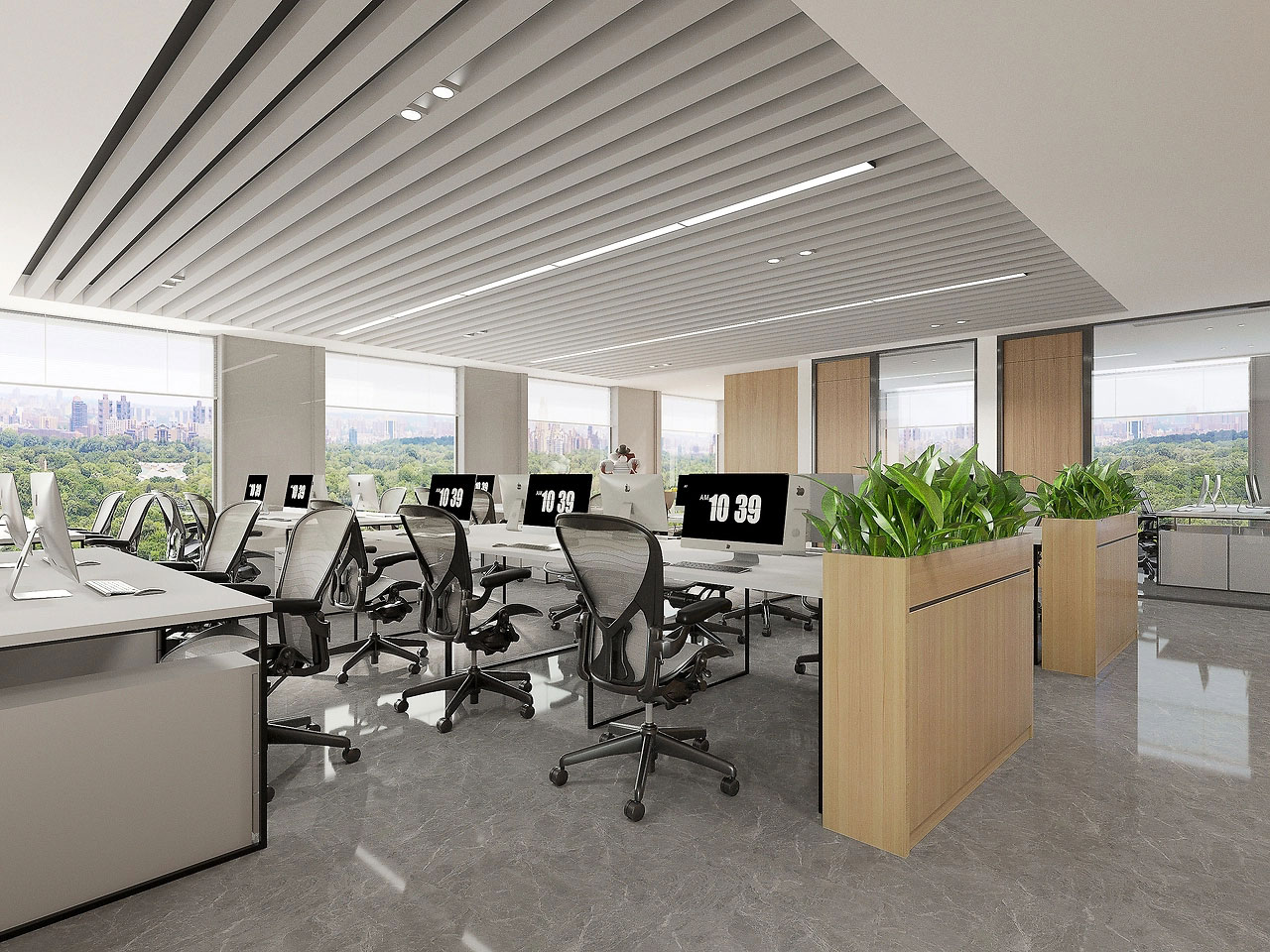 500平米鄭州辦公室裝修設(shè)計效果圖