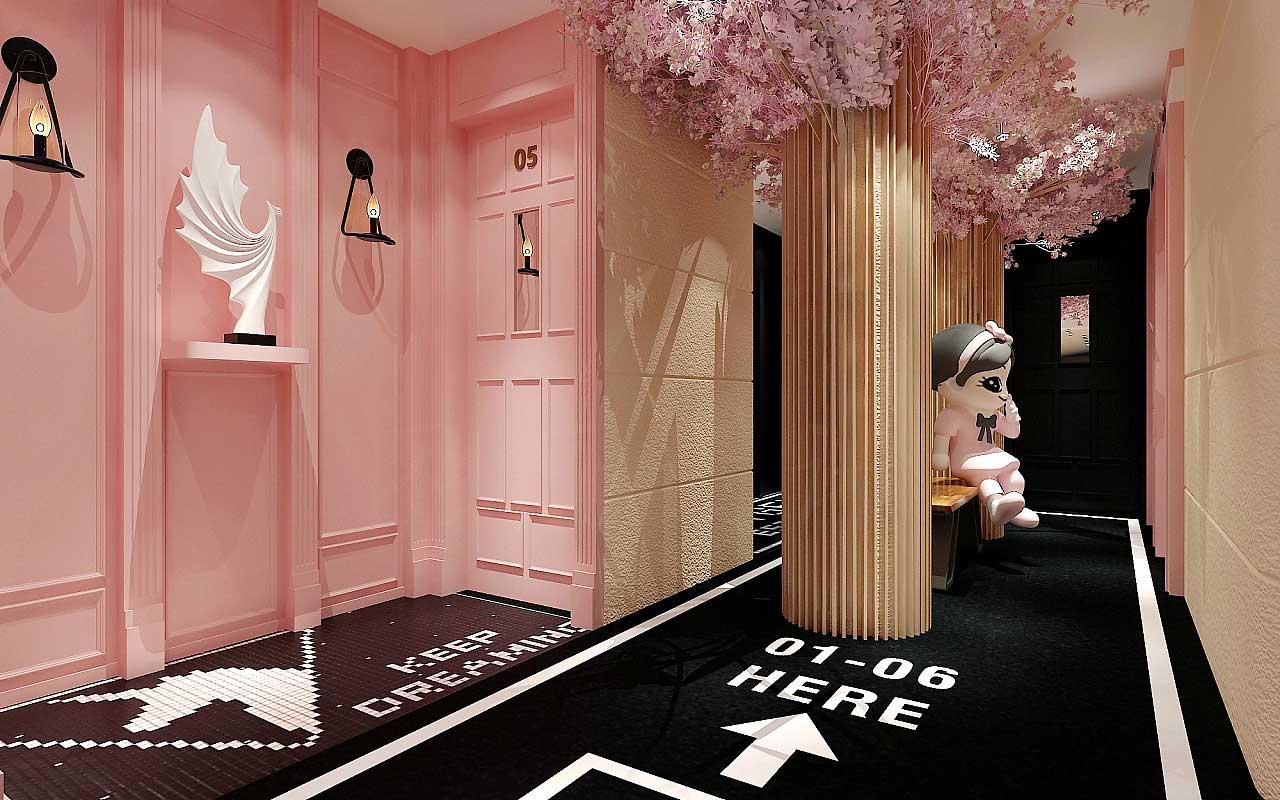 65平米網紅直播間設計效果圖