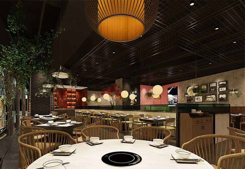 鄭州火鍋店裝修施工報價：不同桌型的排煙口位置調整費用