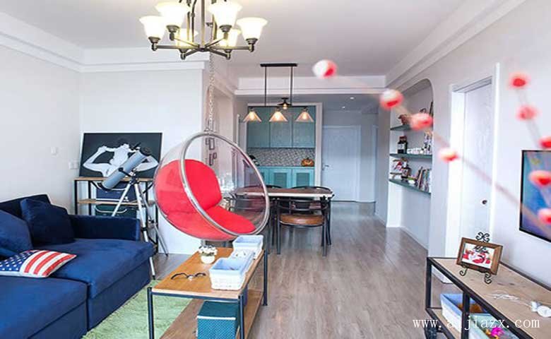 簡(jiǎn)單素雅的美式田園風(fēng)格客廳裝修效果圖